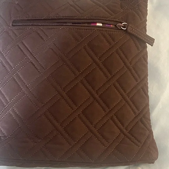 Vera Bradley Dark Brown Quilted Shoulder Bag - Picture 4 of 8